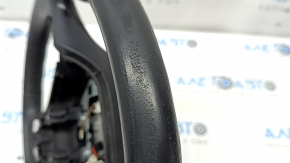 Naked steering wheel BMW 5 F10 11-16 black leather Sport, heated, worn
