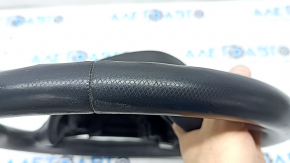 Naked steering wheel BMW 5 F10 11-16 black leather Sport, heated, worn