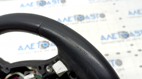 Naked steering wheel BMW 5 F10 11-16 black leather Sport, heated, worn