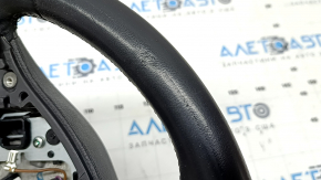 Naked steering wheel BMW 5 F10 11-16 black leather Sport, heated, worn