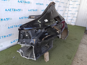 Quarter wing rear right BMW 5 G30 17-23 on the body, black, non-factory hole, pokes
