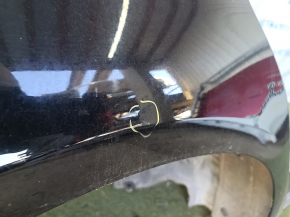 Quarter wing rear right BMW 5 G30 17-23 on the body, black, non-factory hole, pokes