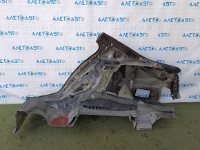 Quarter wing rear right BMW 5 G30 17-23 on the body, black, non-factory hole, pokes