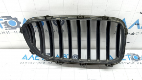 Left radiator grill BMW 5 F10 14-16 chrome without night vision, Base, sand, worn