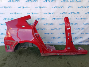 Quarter wing rear right Toyota Prius 30 10-15 on the body, red, bump