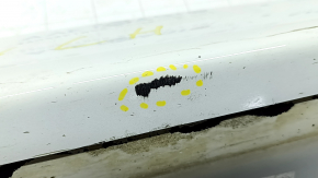 Left side sill for BMW 5 F10 11-16, white, scratches