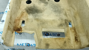 Rear floor covering for BMW 5 F10 14-16 beige Venetobeige, dry-cleanable