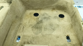 Rear floor covering for BMW 5 F10 14-16 beige Venetobeige, dry-cleanable