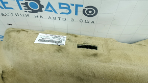 Rear floor covering for BMW 5 F10 14-16 beige Venetobeige, dry-cleanable
