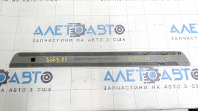 Mercedes C-class W205 15-21 chrome front right outer door sill trim, no backlight, type 1, scratches, broken mount