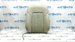 Mazda 6 18-21 passenger seat back upholstery, beige leather, perforated, heated, dry-cleanable