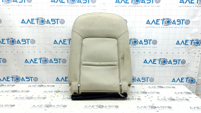 Mazda 6 18-21 passenger seat back upholstery, beige leather, perforated, heated, dry-cleanable