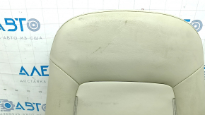 Mazda 6 18-21 passenger seat back upholstery, beige leather, perforated, heated, dry-cleanable