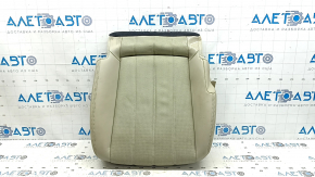 Mazda 6 18-21 passenger seat back upholstery, beige leather, perforated, heated