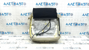 Mazda 6 18-21 passenger seat back upholstery, beige leather, perforated, heated