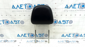 Front left headrest for VW Atlas 24-25, black leather, white stitching