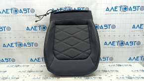 Driver's seat cushion upholstery for VW Atlas 24-25, black leather, white stitching, SE, perforation, heating, ventilation