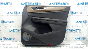 Door trim panel front right VW Atlas 24-25 black, black leather with white stitching