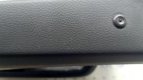 Black front left door panel for VW Atlas 24-25, black leather with white stitching, wood trim, chrome, black leather armrest, with lighting, with a buzzer, with a handle, with overlays, scratches