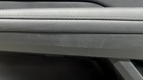Door trim, rear right card, VW Atlas 24-25, black, black leather with white stitching, without curtain, wood insert, chrome, black leather armrest, with backlight, with handle, with overlays, worn