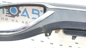 Mercedes C-class W205 300/350e/350h/400 rear bumper lip 19-21 without parking sensors, with moldings