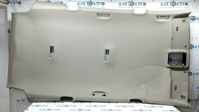 VW Atlas 24-25 headliner without panoramic windows, gray, creases, scratches, needs cleaning, broken fasteners