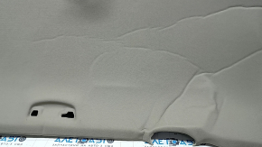 VW Atlas 24-25 headliner without panoramic windows, gray, creases, scratches, needs cleaning, broken fasteners