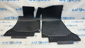 Set of floor mats for Mercedes C-class W205 15-18, black rubber