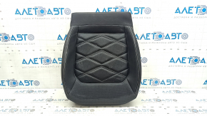 VW Atlas 24-25 passenger seat cushion upholstery, black leather, white stitching, SE, perforation, heating, ventilation