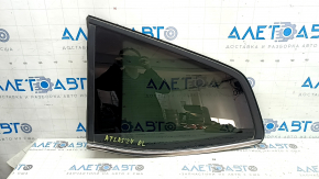 Rear left fixed glass window for VW Atlas 18-25, green tint, 1 chrome