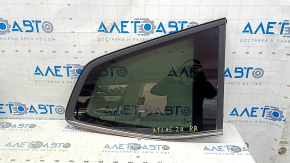 Rear right fixed glass window for VW Atlas 18-25, green tint, 1 chrome
