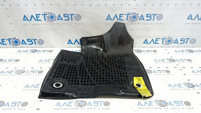 8-seater front left floor mat for Toyota Sienna 21-25, black rubber