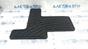 Interior mat for 8 seats, 3rd row, rear left, Toyota Sienna 21-25, black rubber