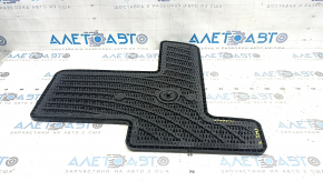 Interior mat for 8 seats, 3rd row, rear left, Toyota Sienna 21-25, black rubber