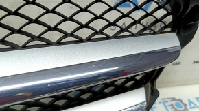 Mercedes C-class W205 15-21 radiator grille assembly without a chamber, sand, crack in enamel
