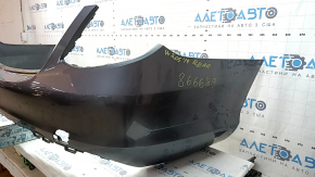Bare rear bumper Mercedes C-class W205 300 19-21 without parking sensors under BSM, graphite 992