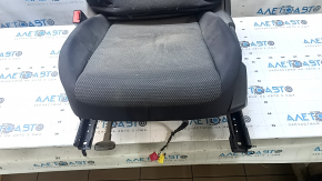 Driver's seat for a 19-21 VW Jetta without airbags, manual, black cloth, needs cleaning, wrinkled