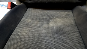 Driver's seat for a 19-21 VW Jetta without airbags, manual, black cloth, needs cleaning, wrinkled