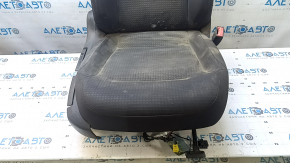 Passenger seat VW Jetta 11-16 USA without airbag, manual, cloth black with black insert