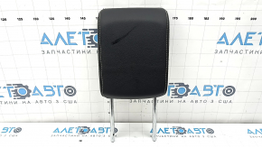 Rear right headrest, 3rd row, VW Atlas 21-25, black leather, white stitching