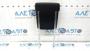 Rear right headrest, 3rd row, VW Atlas 21-25, black leather, white stitching