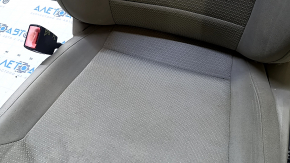 Driver's seat VW Passat b8 16-19 USA without airbag, cloth gray, mechanical, for dry cleaning