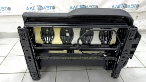 Rear row of seats left 2nd row VW Atlas 24-25 leather black white stitching, with seat belt, perforation, SE, crack