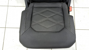 Rear row of seats, right, 2nd row, VW Atlas 24-25, black leather, white stitching, perforation, SE