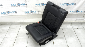Rear row of seats left 3rd row VW Atlas 24-25 leather black white stitching, SE, for cleaning