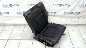 Rear row of seats right 3rd row VW Atlas 24-25 leather black white stitching, SE