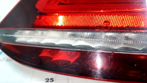 Right headlight Mercedes C-class W205 19-21 LED contact with water, reflector peeled off
