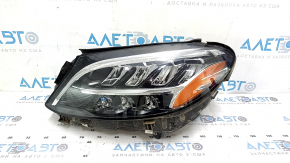 Mercedes C-Class W205 19-21 LED front left headlight assembly with seal, sand, scratches