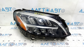 Mercedes C-class W205 19-21 LED right front headlight with seal, sand, chips, scratches