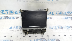 Mercedes C-class W205 15-21 center console pocket with cup holders, dark wood, type 2, illuminated, water resistant